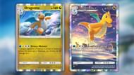 All Dragonite variants from the Genetic Apex set as seen in the game (Image via The Pokemon Company)